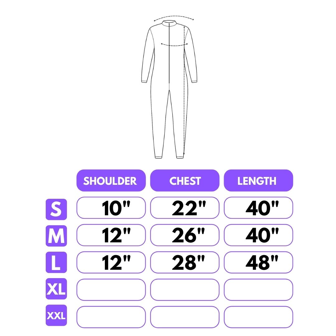 Halloween Ghost Jumpsuit with Mask with Both Side Print - Size L - Age 7 to 9 Years