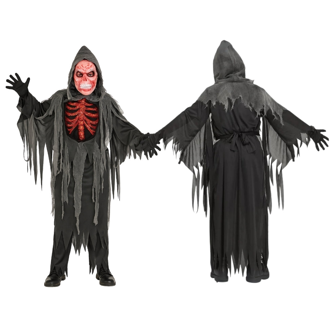 The Spooky Smoldering Reaper Horror Costume - Size S - Age 3 to 5 Years