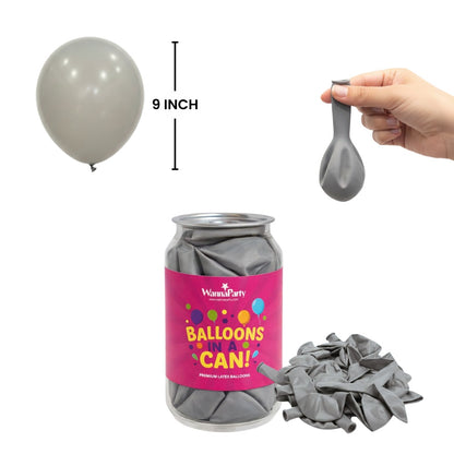 Matte Grey Color Balloons 10" - 20PC