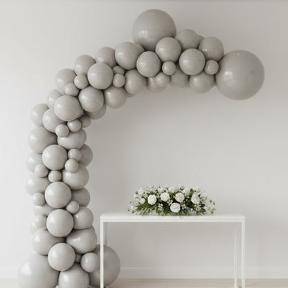 Matte Grey Color Balloons 10" - 20PC