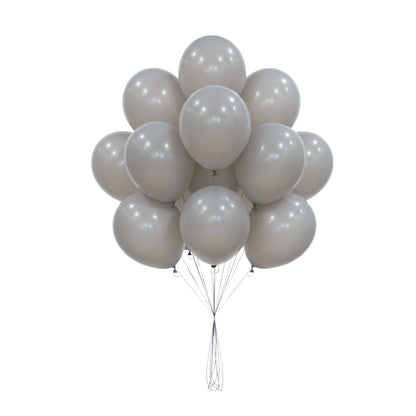 Matte Grey Color Balloons 10" - 20PC
