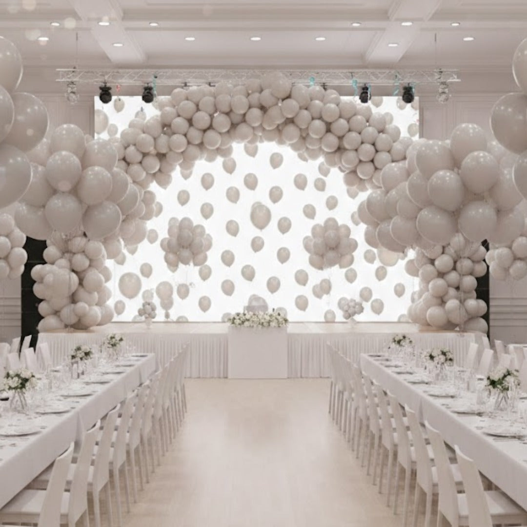 Matte Grey Color Balloons 10" - 20PC