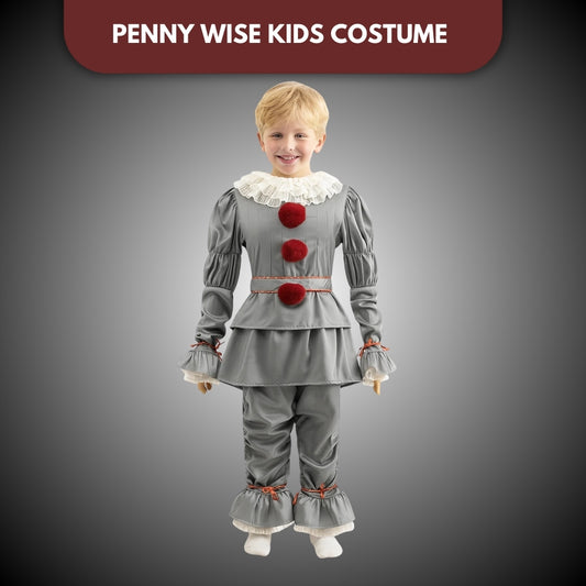 Penny Wise Kids Cosplay Costume for Kids - Size L - Age 8 to 10 Years