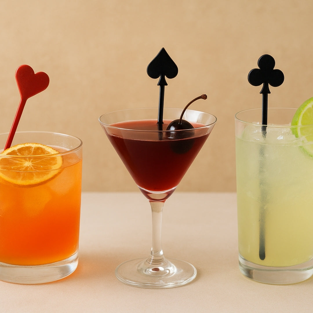 Card Pary Drink Stirrers - 8PC