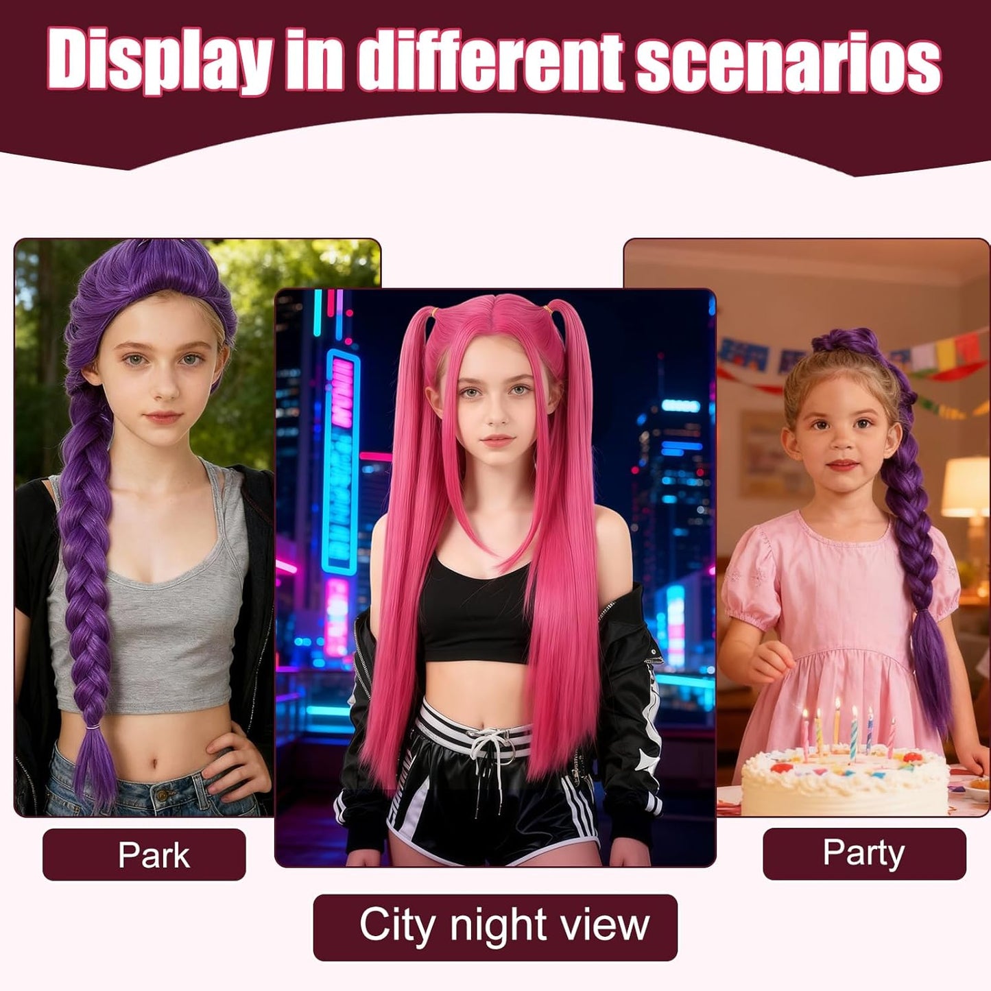 K-POP Mira Pink Wig