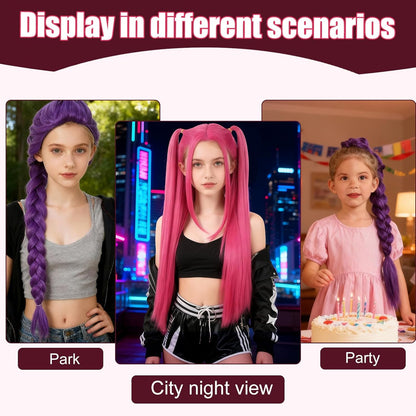 K-POP Mira Pink Wig