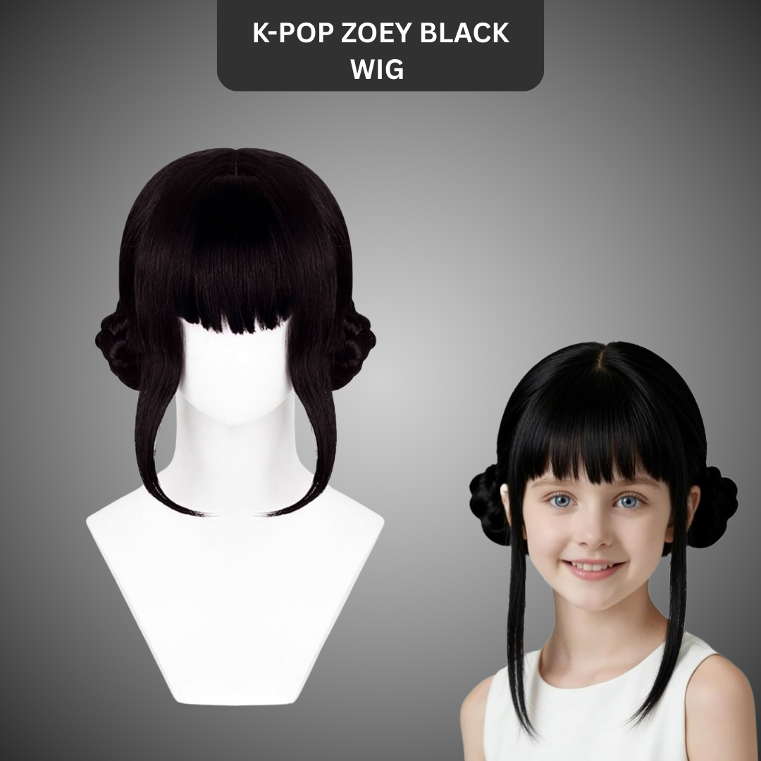 K-POP Zoey Black Wig