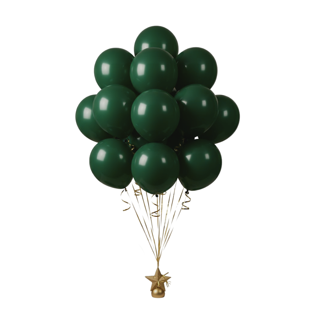 Christmas Green Balloon 10"-50ct