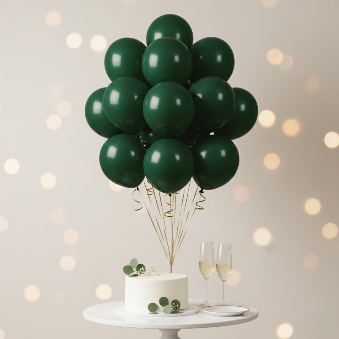 Christmas Green Balloon 10"-50ct