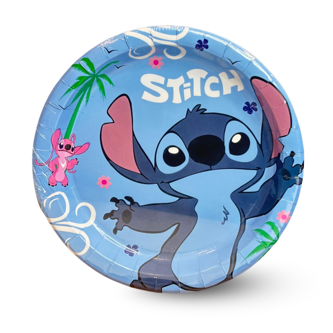 Stitch Theme Paper Plates - 8PC