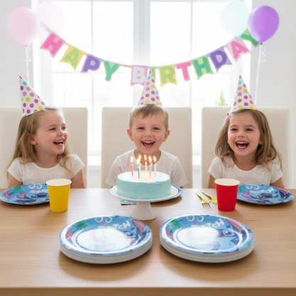 Stitch Theme Paper Plates - 8PC