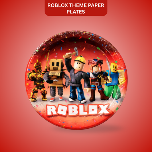 Roblox Theme Birthday Paper Plates - 8PC