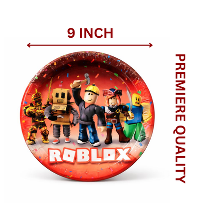 Roblox Theme Birthday Paper Plates - 8PC
