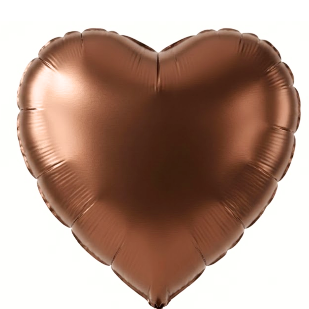 Heart Shaped Foil Balloon 1 Pc | Metallic Finish Romantic Balloon | Valentine, Anniversary & Proposal Decoration