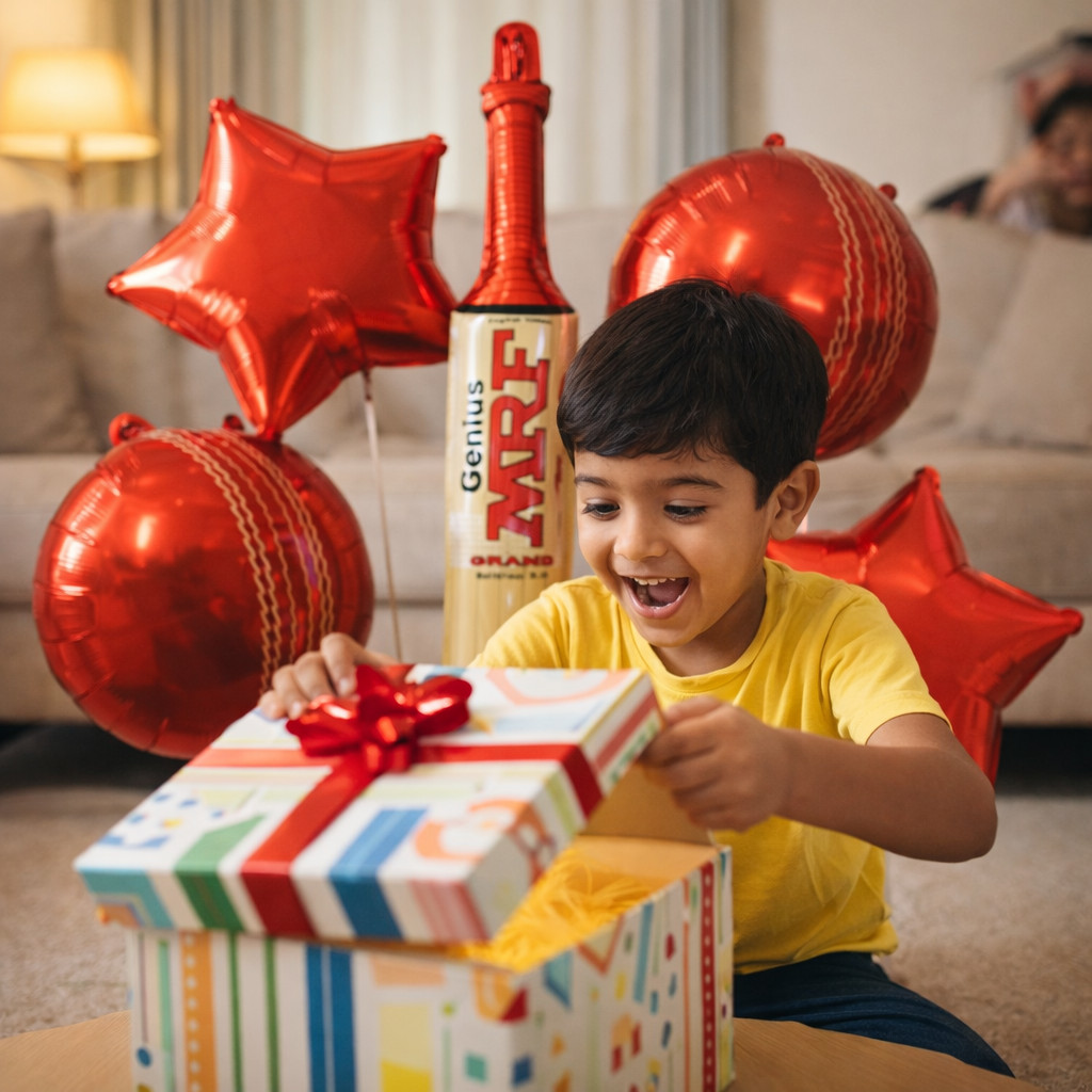 Cricket Theme Foil Balloon Set of 5 | Sports Party Balloons | Kids Birthday Cricket Decoration Kit