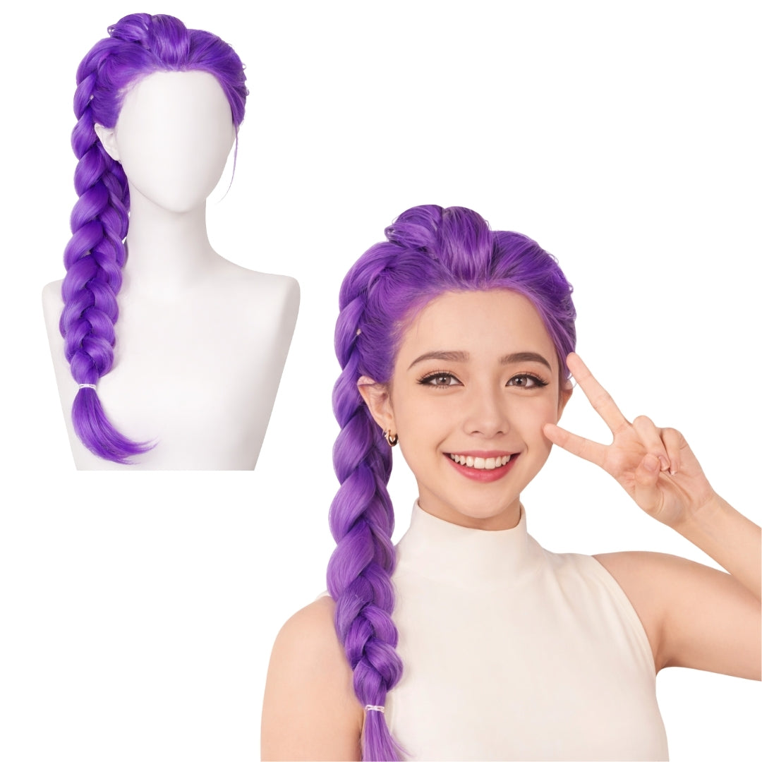 K-POP Rumi Purple Braided Wig