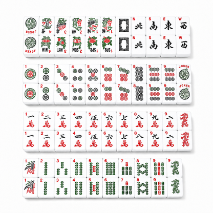 American Mahjong White Tiles Travel Set 30MM - 160 Tiles