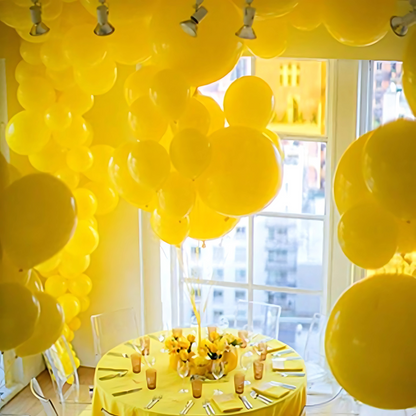 Yellow Latex / Rubber Balloons - 9 inches - Bulk Pack - 50PC