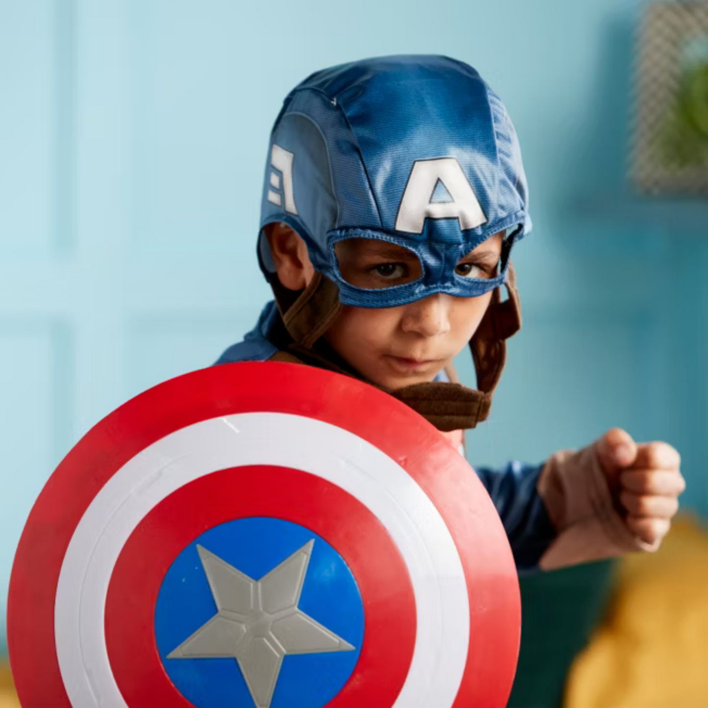 Capt U.S Superhero Circular Shield w/ Body Strap - 16inches - 1PC