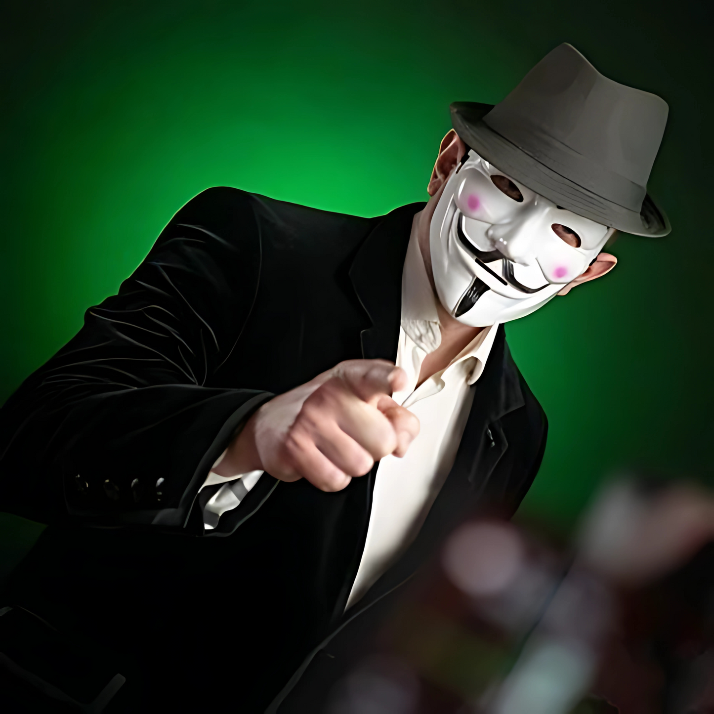 Anonymous Hacker Mask Set – Pack of 4