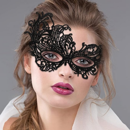 Masquerade Black Eye Mask Combo for Woman - 3PC