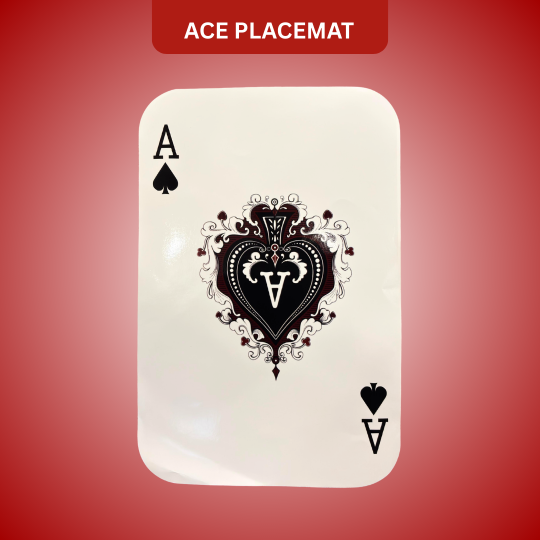 Card Party Ace Placemat for Table Decor or Cutout for Decoration