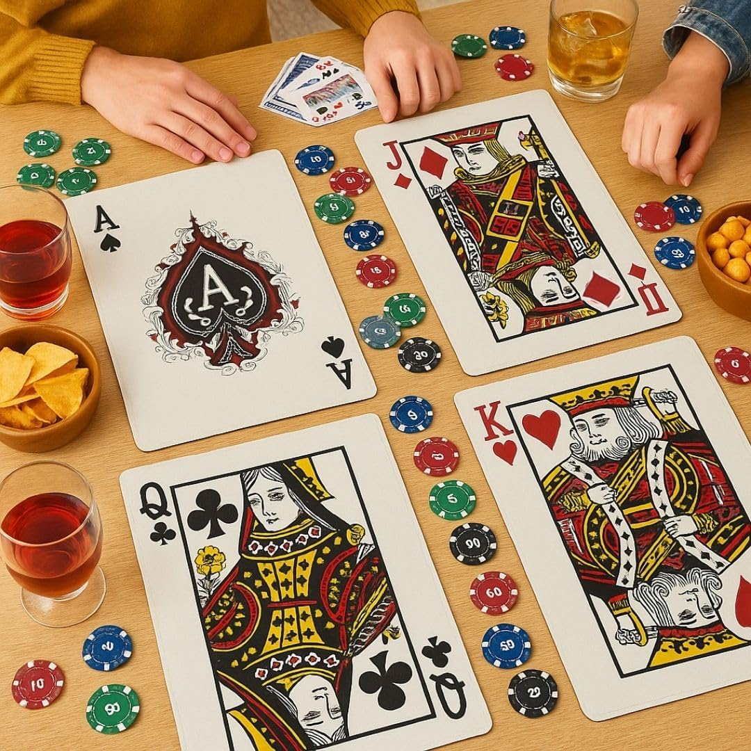 Card Party Ace Placemat for Table Decor or Cutout for Decoration