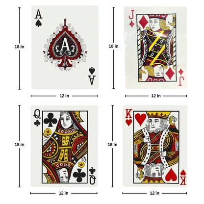 Card Party King Placemat for Table Decor or Cutout for Decoration