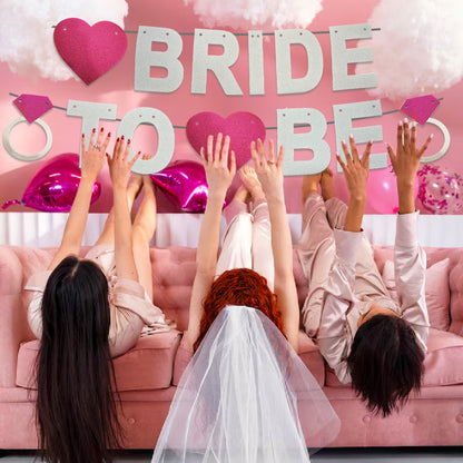 Wanna Party Bride To Be Props & Banner For Bachelorette Party - Bride To Be Banner