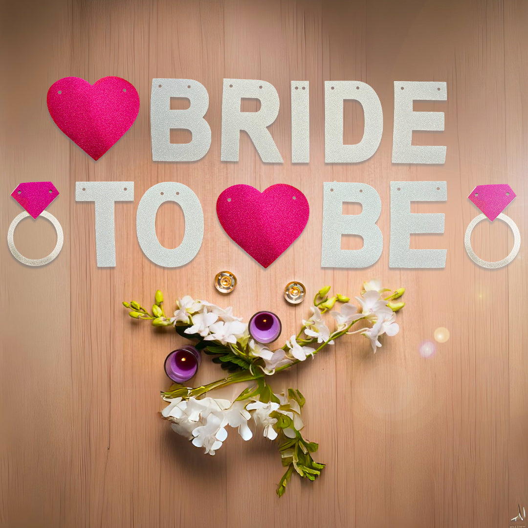 Wanna Party Bride To Be Props & Banner For Bachelorette Party - Bride To Be Banner
