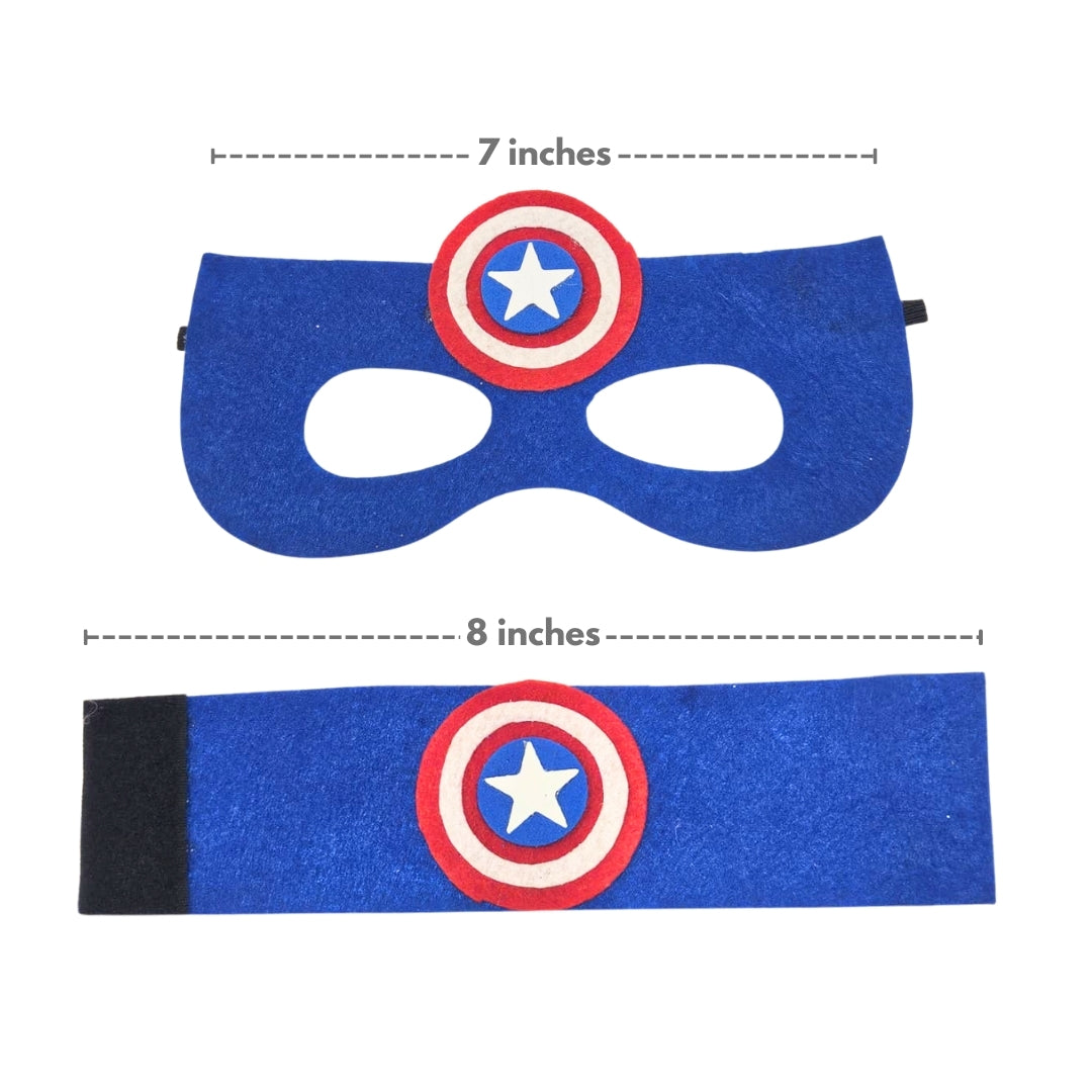 Captain American Eye Mask & Wrsit Band Set