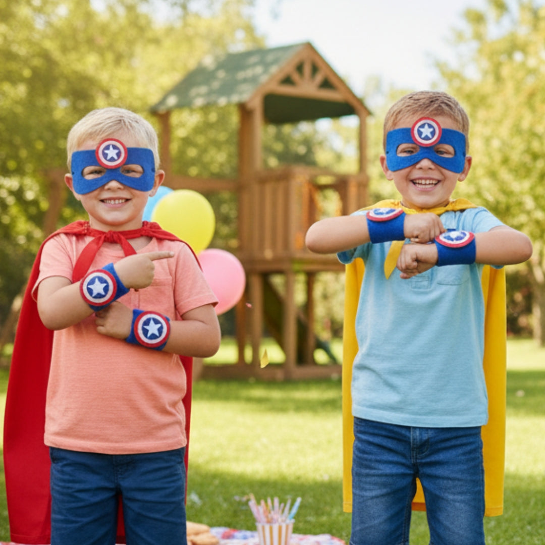 Captain American Eye Mask & Wrsit Band Set