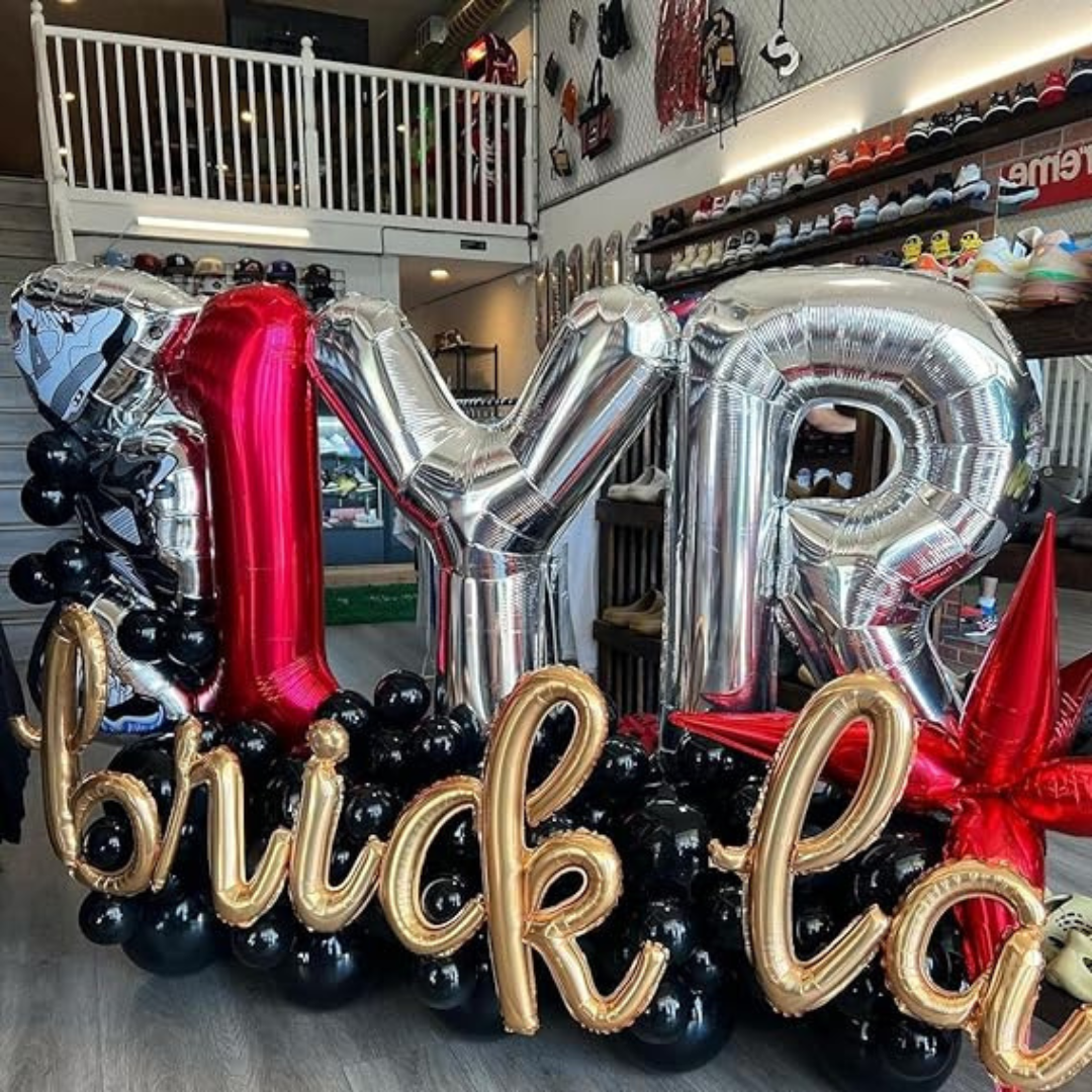 Letter S Silver Foil Balloon - 16 inches - 1PC