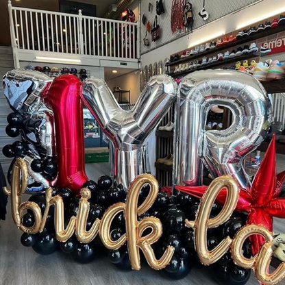 Letter S Silver Foil Balloon - 16 inches - 1PC