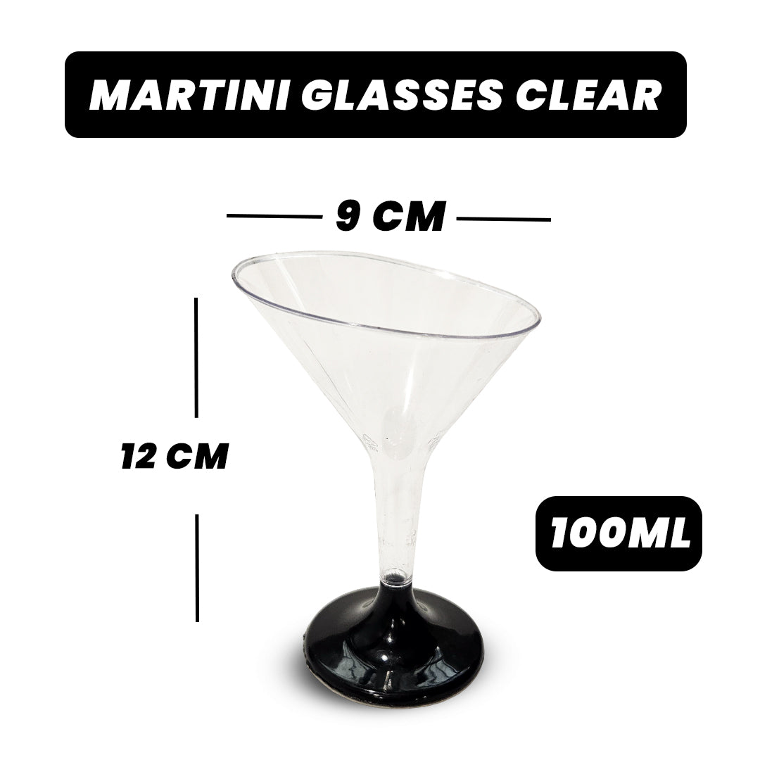 Martini Glasses Clear - 6PC - 100ML
