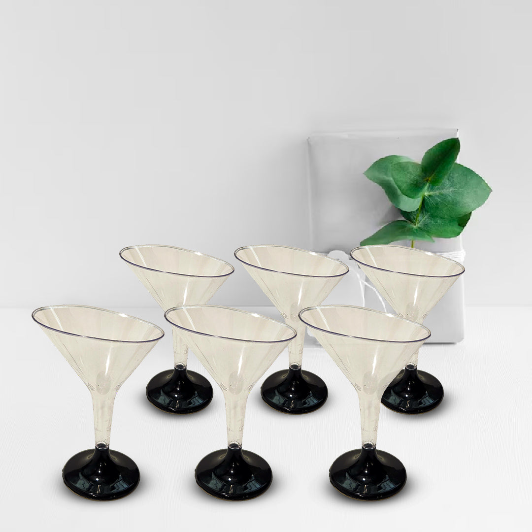 Martini Glasses Clear - 6PC - 100ML