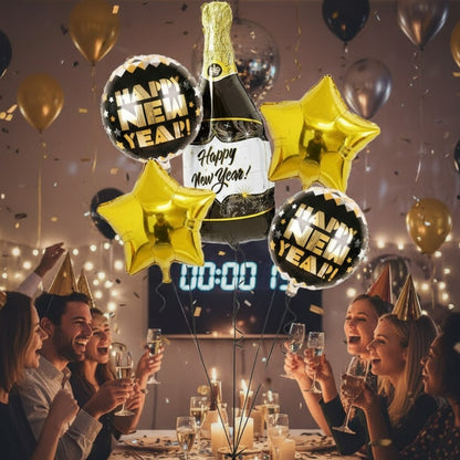 Happy New Year Foil Balloon - Set Of 5