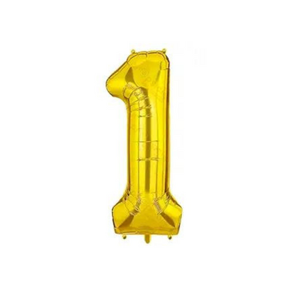 Gold Number 1 Balloon 18 inches ? Only Normal Air ? Not For Helium