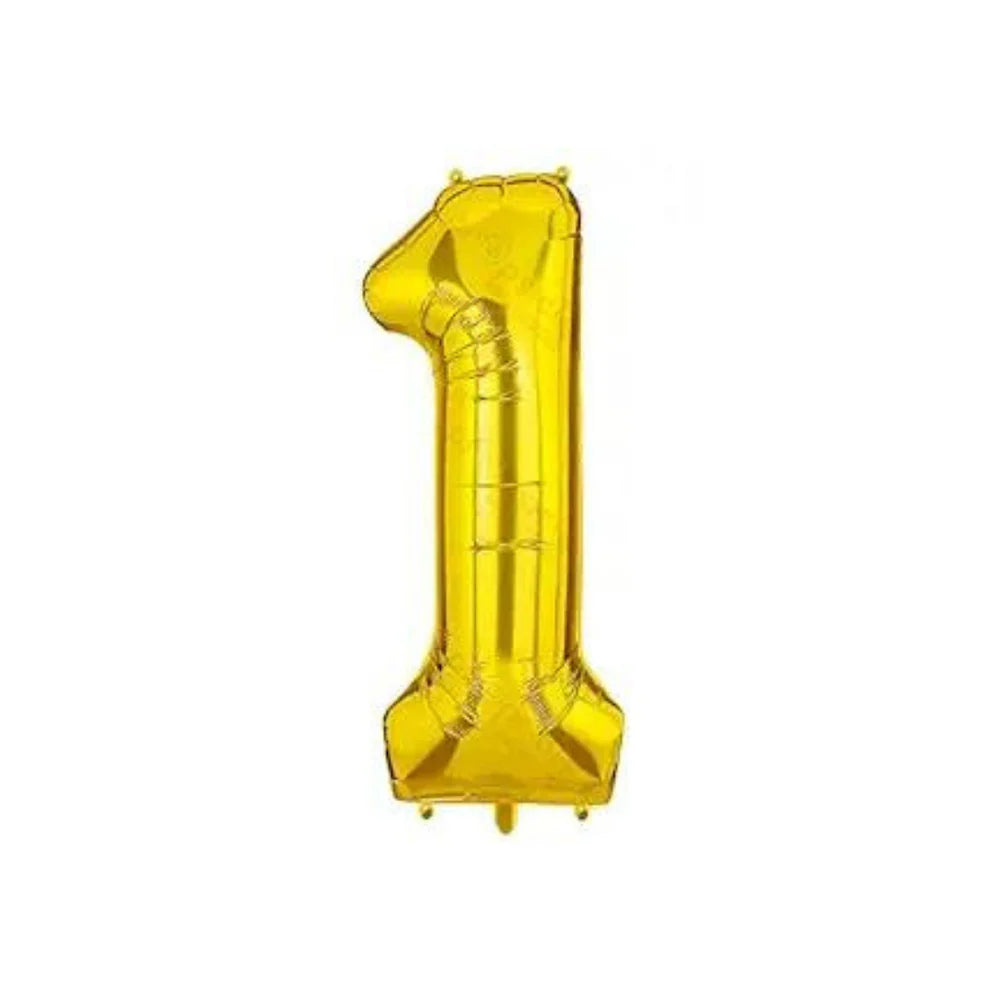 Numerical 0 18" Golden Balloon