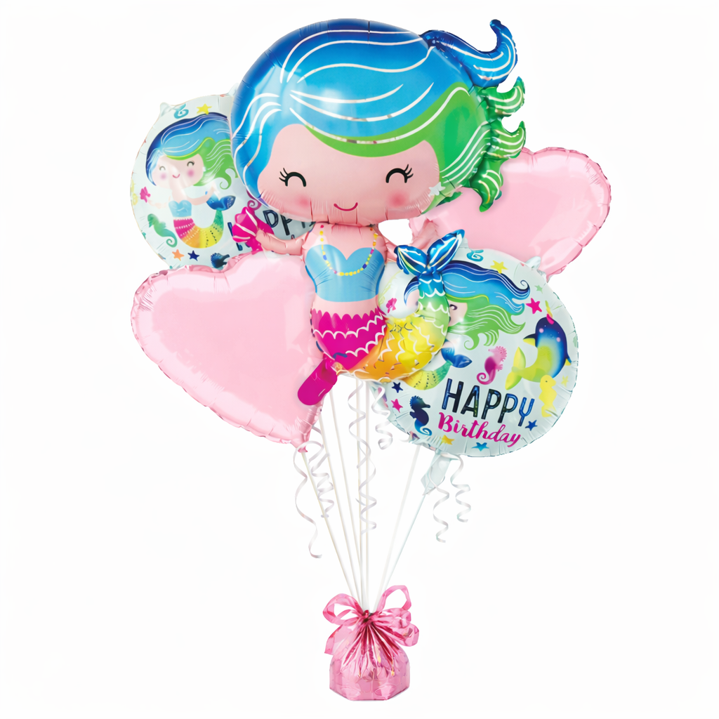 Mermaid Foil balloon Set Of 5