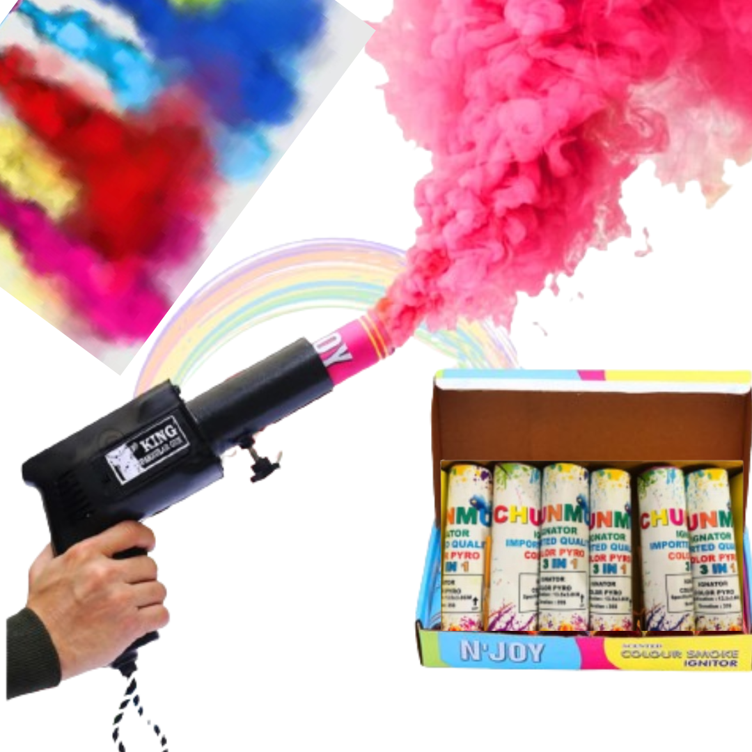 Colored Smoke Fog - Multicolor - 3 in 1 Smoke Fog - 1PC