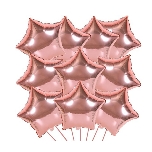 Rose Gold Star Shaped Balloon 18? - Set of 4PC