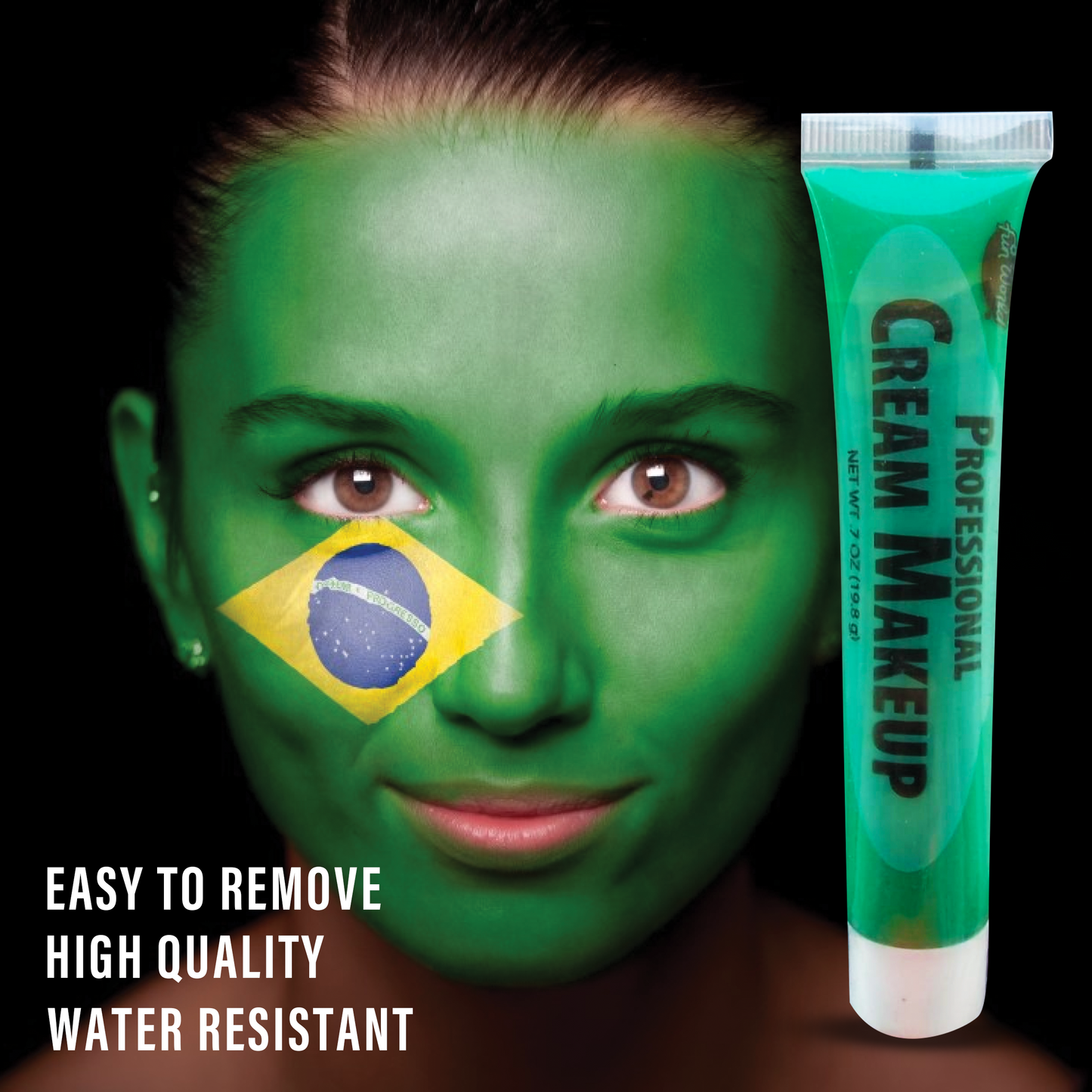 Green Face Paint Makeup - 1PC