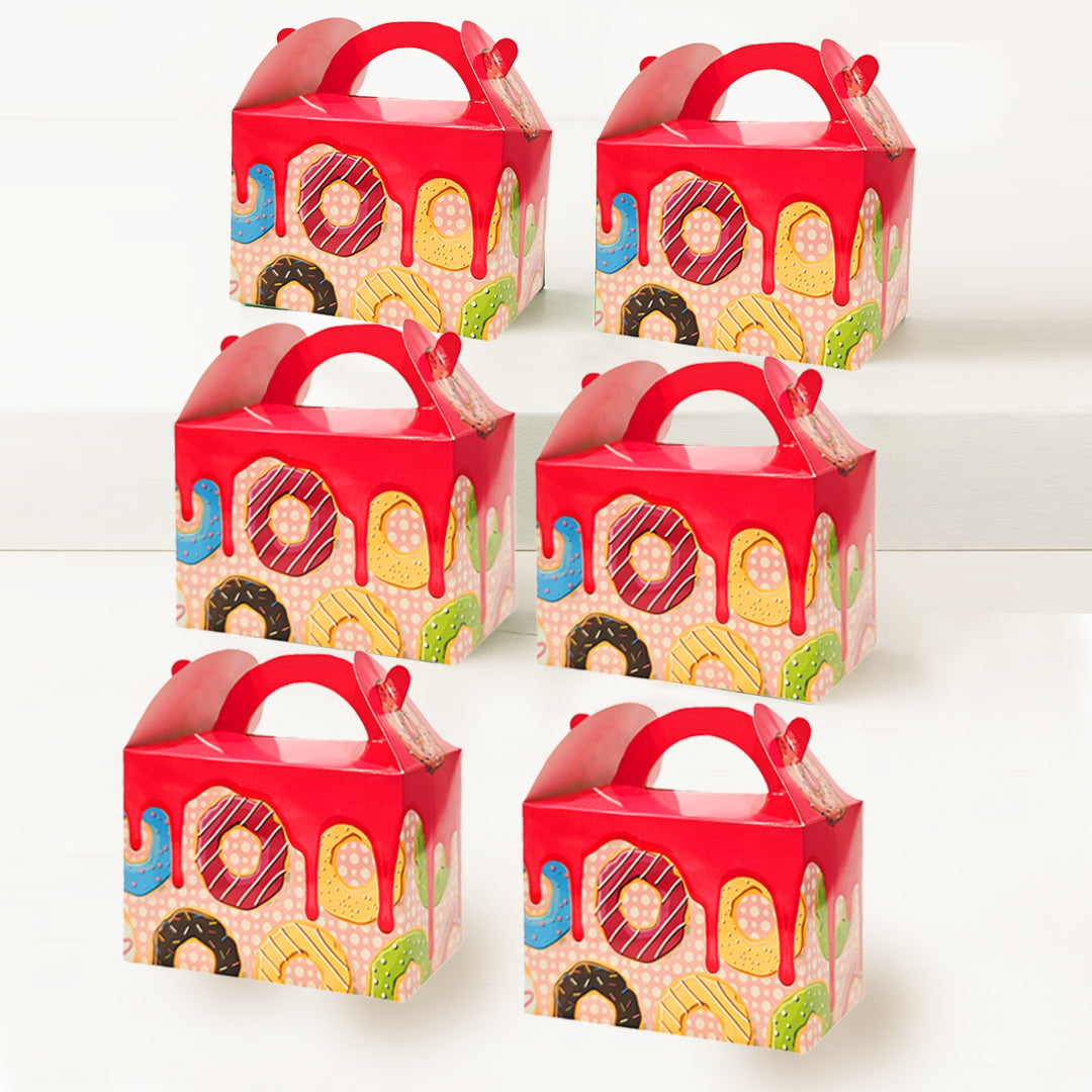 Donut Theme Treat Box for Return Gift/ Party Favour - 10PC