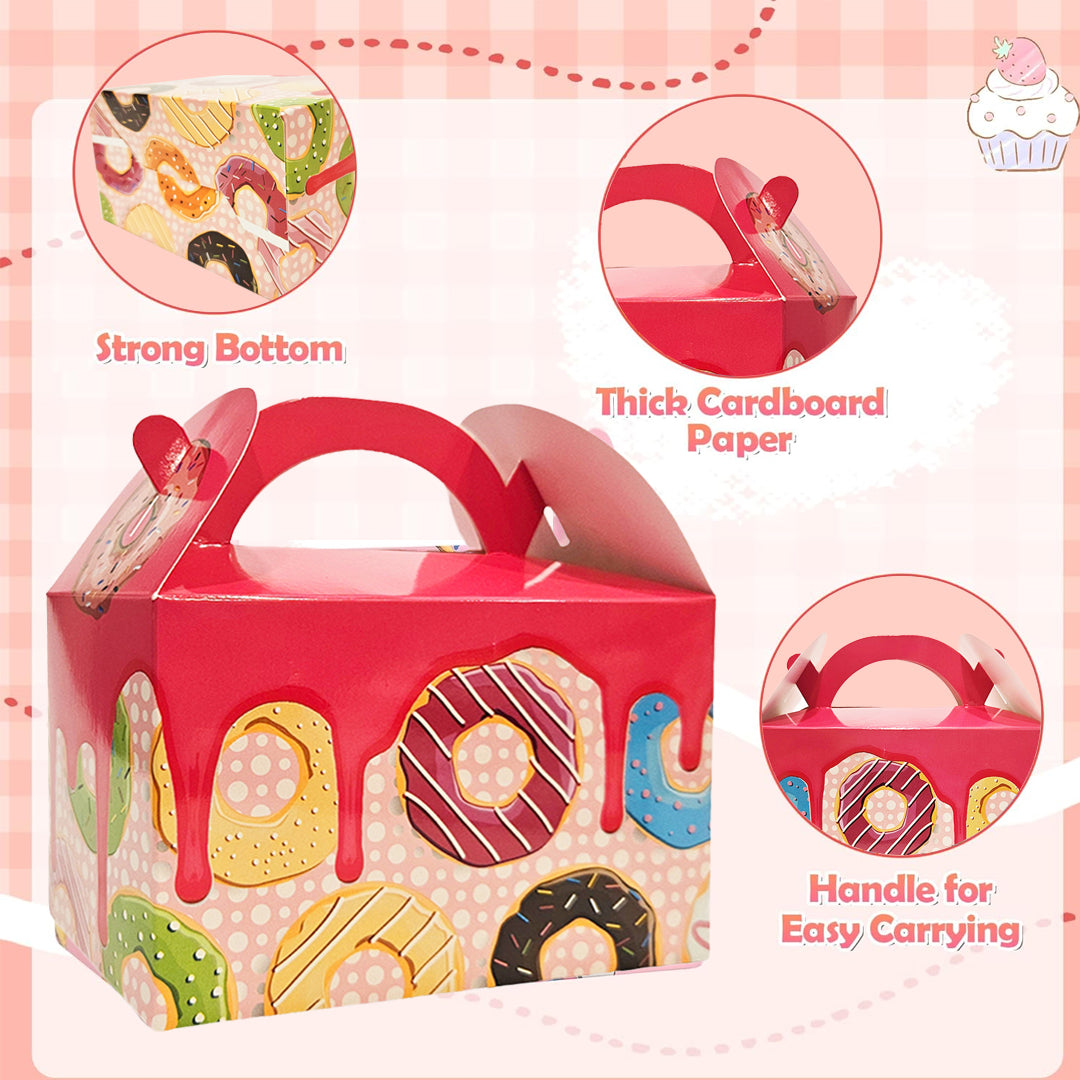 Donut Theme Treat Box for Return Gift/ Party Favour - 10PC