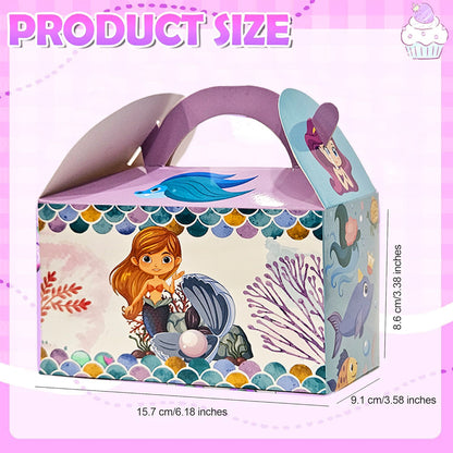 Mermaid Theme Treat Box for Return Gift/ Party Favour - 10PC