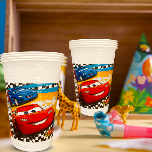 Cars Plastic Cups-8Ct