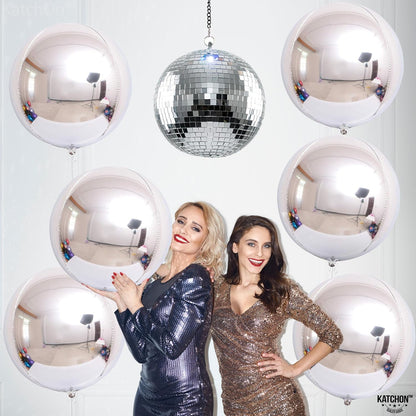Orbz Jumbo Silver Balloons 21" P55