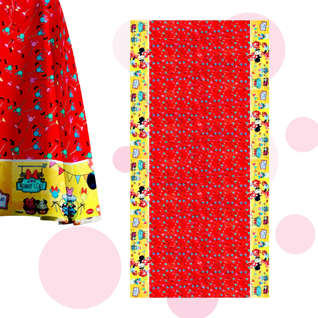 Mini Mouse Theme Table Cover for Party Decor - 70 inches X 47 inches - 1PC