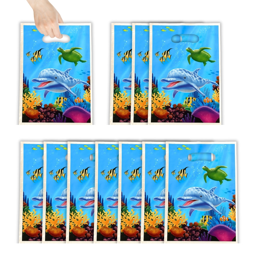 Underwater Theme Party Loot Bags - 8CT